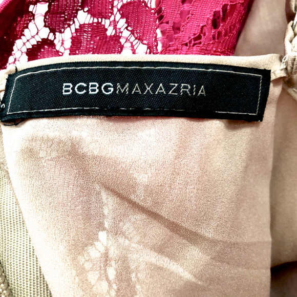 NWOT BCBGMaxAzria Turkish Rose Pink Dress - Picture 7 of 7